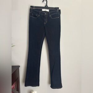 Abercrombie & Fitch New York The A & F Boot Jeans Low Rise Sz 2 R Dark Wash
